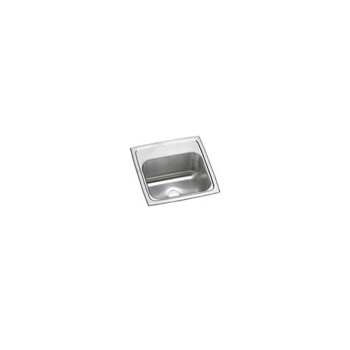 Elkay Celebrity Stainless Steel 15" x 15" x 6-1/8", Single Bowl Drop-in Bar Sink - BPSR150