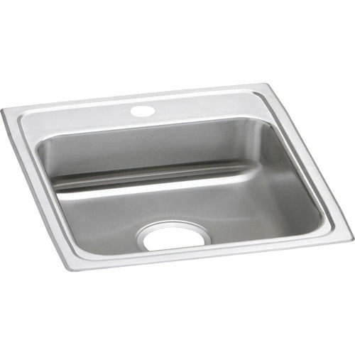 ELKAY LRAD1720601 Lustertone Classic Stainless Steel 17" x 20" x 6", 1-Hole Single Bowl Drop-in ADA Sink