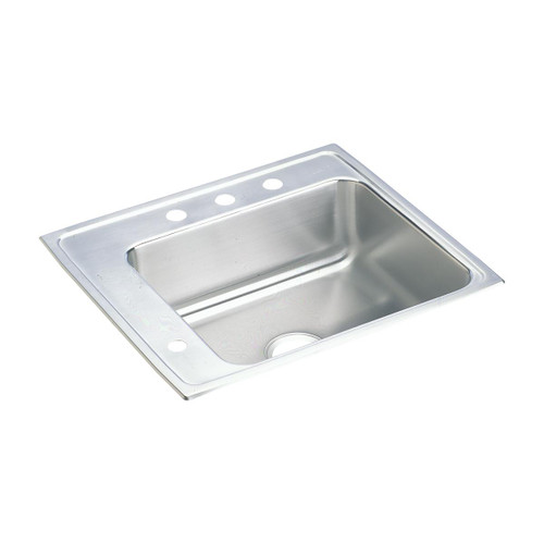 ELKAY DRKAD222055L4 Lustertone Classic Stainless Steel 22" x 19-1/2" x 5-1/2", Single Bowl Drop-in Classroom ADA Sink