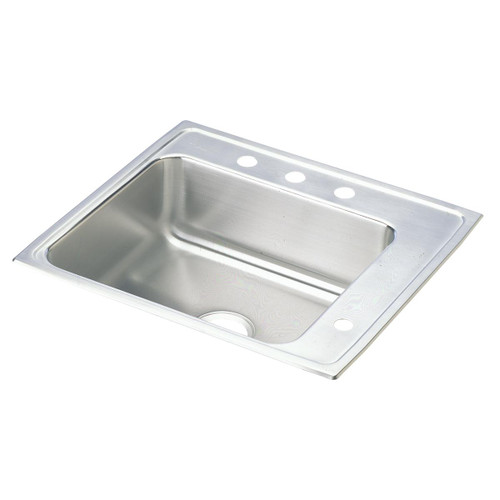 Elkay Lustertone Classic Stainless Steel 22" x 19-1/2" x 6-1/2", Single Bowl Drop-in Classroom ADA Sink - DRKAD222065R4