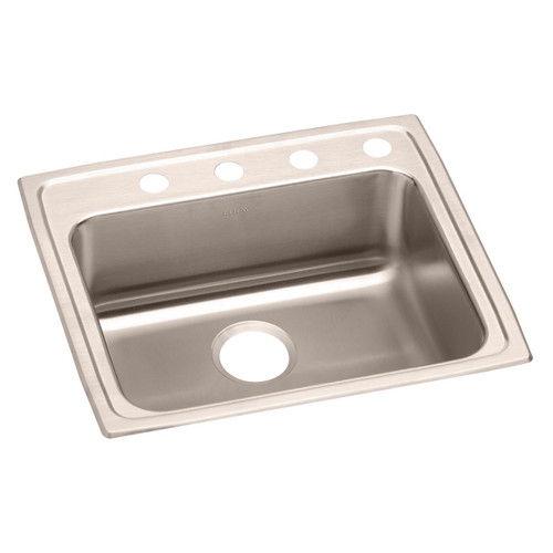 Elkay Lustertone Classic Stainless Steel 22" x 19-1/2" x 5-1/2", Single Bowl Drop-in ADA Sink - LRAD2219554