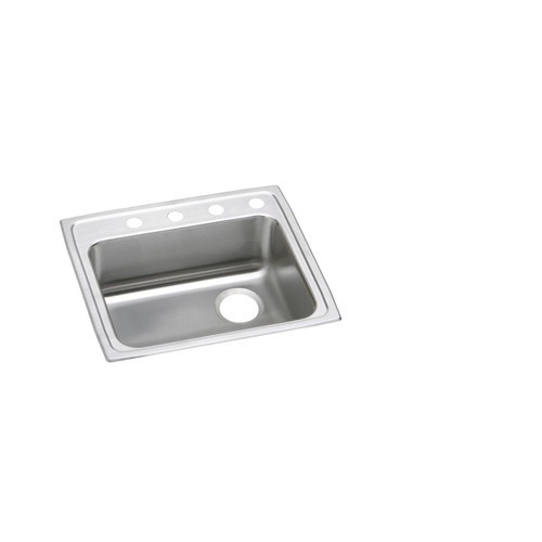 Elkay Lustertone Classic Stainless Steel 22" x 19-1/2" x 6-1/2", Single Bowl Drop-in ADA Sink - LRAD221965R3