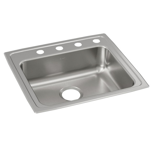 Elkay Lustertone Classic Stainless Steel 22" x 19-1/2" x 6-1/2", Single Bowl Drop-in ADA Sink - LRAD2219654