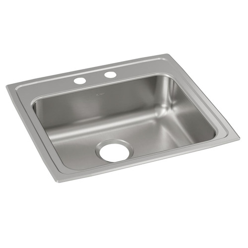 Elkay Lustertone Classic Stainless Steel 22" x 19-1/2" x 6-1/2", Single Bowl Drop-in ADA Sink - LRAD2219652