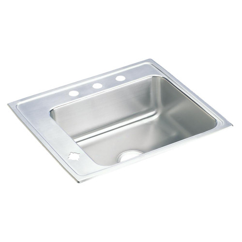 ELKAY  DRKR2220L4 Lustertone Classic Stainless Steel 22" x 19-1/2" x 7-1/2", Single Bowl Drop-in Classroom Sink