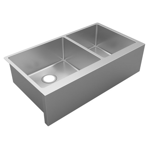ELKAY EFRUFF23417 Crosstown 16 Gauge Stainless Steel 35-7/8" x 20-1/4" x 9" Double Bowl Tall Farmhouse Sink