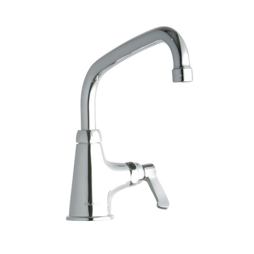 Elkay Single Hole with Single Control Faucet with 8" Arc Tube Spout 2" Lever Handle -Chrome - LK535AT08L2