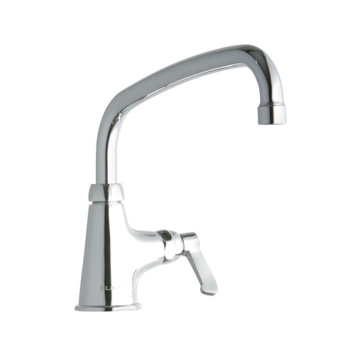 Elkay Single Hole with Single Control Faucet with 10" Arc Tube Spout 2" Lever Handle -Chrome - LK535AT10L2