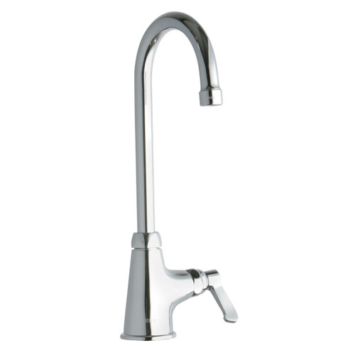 ELKAY LK535GN05L2 Single Hole with Single Control Faucet with 5" Gooseneck Spout 2" Lever Handle -Chrome