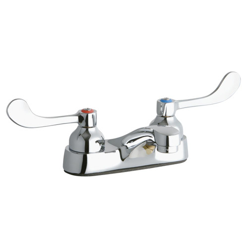 Elkay 4" Centerset with Exposed Deck Faucet Integral Spout 4" Wristblade Handles - LK402T4