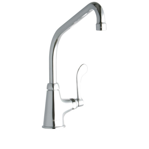 ELKAY  LK535HA10T4 Single Hole with Single Control Faucet with 10" High Arc Spout 4" Wristblade Handle -Chrome