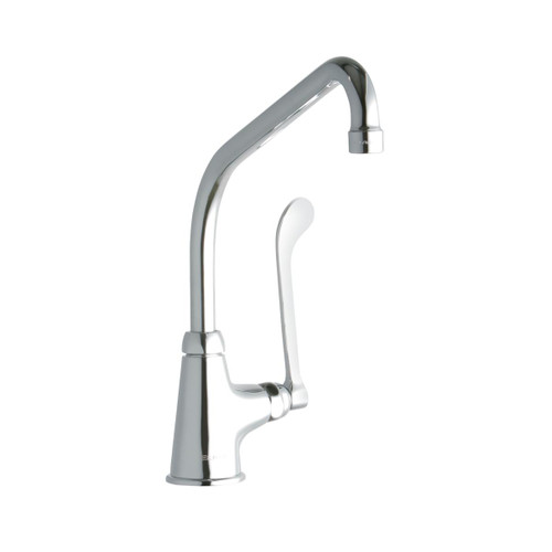 ELKAY  LK535HA10T6 Single Hole with Single Control Faucet with 10" High Arc Spout 6" Wristblade Handle -Chrome