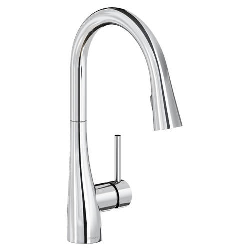 ELKAY  LKGT4083CR Gourmet Single Hole Kitchen Faucet with Pull-down Spray and Forward Only Lever Handle -Chrome