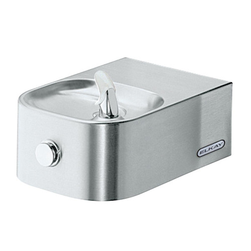 Elkay Soft Sides Single Drinking Fountain Non-Filtered Non-Refrigerated - Stainless - EDFP214FC