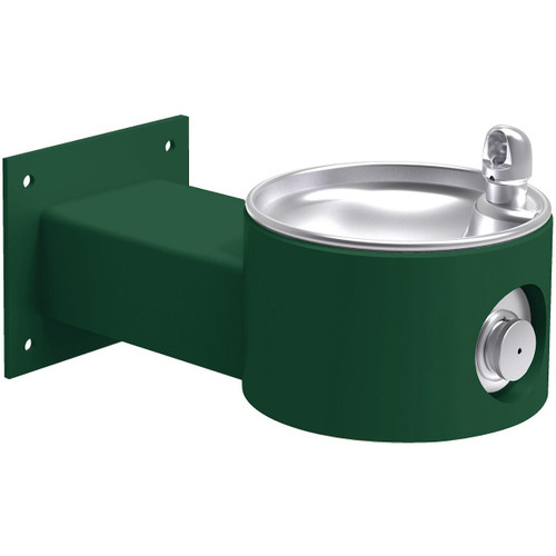 ELKAY LK4405EVG Outdoor Drinking Fountain Wall Mount, Non-Filtered Non-Refrigerated, - Evergreen