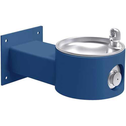 ELKAY  LK4405BLU Outdoor Drinking Fountain Wall Mount, Non-Filtered Non-Refrigerated, - Blue