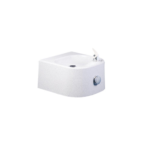 ELKAY  EDFP210RC Soft Sides Single Composite Drinking Fountain Non-Filtered, Non-Refrigerated - White Granite Composite