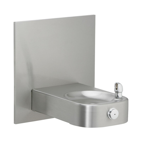 ELKAY  EHWM14C Slimline Soft Sides Heavy Duty Single Drinking Fountain, Non-Filtered Non-Refrigerated - Stainless