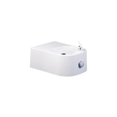ELKAY  EDFP214RC Soft Sides Single Composite Drinking Fountain Non-Filtered, Non-Refrigerated - White Granite Composite