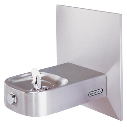 Elkay Slimline Soft Sides Drinking Fountain Non-Filtered Non-Refrigerated, Freeze Resistant - Stainless - ECDFPW314FPK