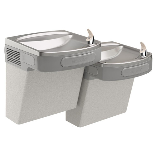 ELKAY  EZSTLDDLC Versatile Cooler Wall Mount Bi-Level ADA Non-Filtered, Non-Refrigerated -Light Gray Granite