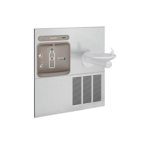 Elkay ezH2O Retrofit Bottle Filling Station with SwirlFlo Fountain, Filtered Refrigerated - Stainless - LZWS-ERPB8-RF