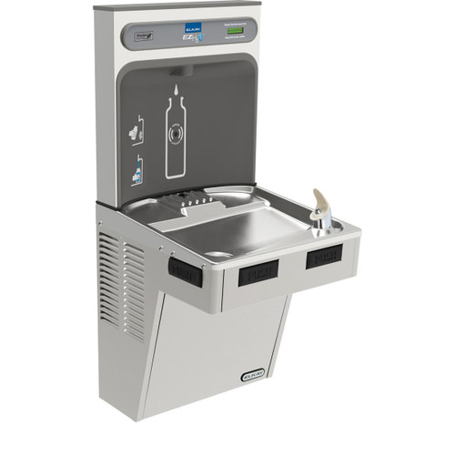 ELKAY  EMABFDWSSK ezH2O Bottle Filling Station with Mechanically Activated, Single ADA Cooler Non-Filtered Non-Refrigerated - Stainless
