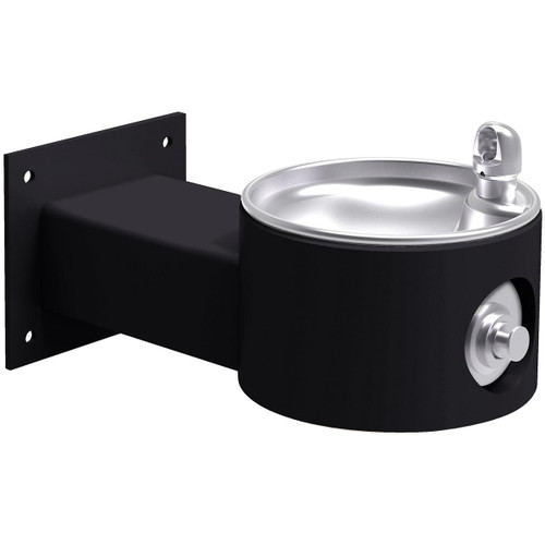 Elkay Outdoor Drinking Fountain Wall Mount Non-Filtered, Non-Refrigerated Freeze Resistant - Black - LK4405FRKBLK