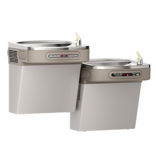 ELKAY  LZOOSTL8LC Elkay Bi-Level ADA Cooler Dual Hands Free Activation, Filtered Refrigerated -Light Gray