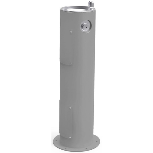 Elkay Outdoor Drinking Fountain Pedestal Non-Filtered, Non-Refrigerated - Gray - LK4400GRY