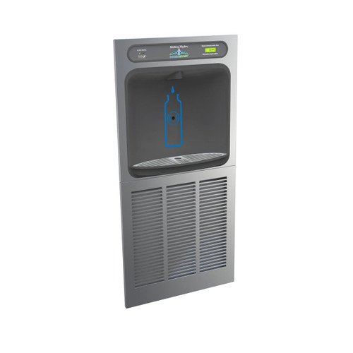 ELKAY  HTHB8-WF Halsey Taylor HydroBoost In-Wall Bottle Filling Station with Mounting Frame Filtered Refrigerated - Stainless