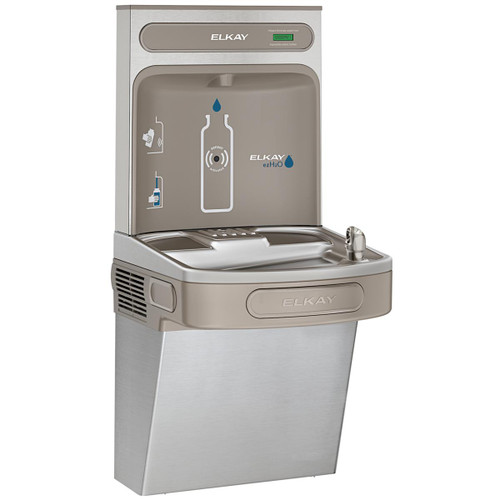 ELKAY  EZS8WSVRSK ezH2O Bottle Filling Station with Single ADA Vandal-Resistant Cooler, Non-Filtered Refrigerated - Stainless