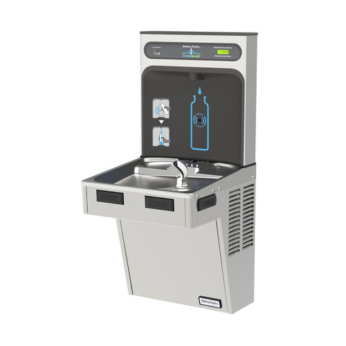 ELKAY  HTHB-HAC8SS-WF Halsey Taylor HydroBoost Bottle Filling Station & Single ADA Cooler Filtered Refrigerated - Stainless Steel