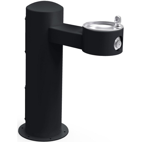 ELKAY  LK4410BLK Outdoor Drinking Fountain Pedestal Non-Filtered Non-Refrigerated, - Black