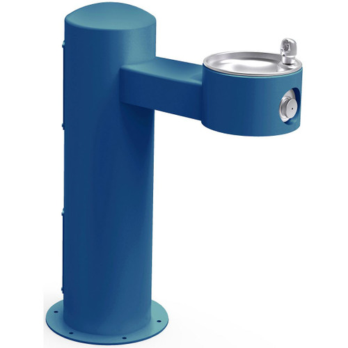 ELKAY  LK4410BLU Outdoor Drinking Fountain Pedestal Non-Filtered Non-Refrigerated, - Blue