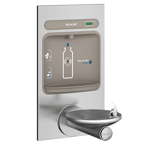 ELKAY  EZWS-EDFPBM114K ezH2O Bottle Filling Station with Integral SwirlFlo Fountain, Non-Filtered Non-Refrigerated - Stainless