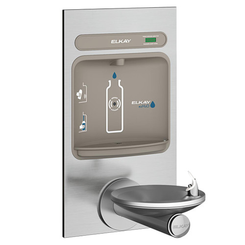 Elkay ezH2O Bottle Filling Station with Integral SwirlFlo Fountain, Non-Filtered Non-Refrigerated - Stainless - EZWS-EDFPBM114K