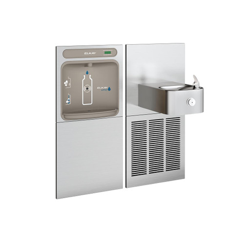 ELKAY  EZWS-SS8K ezH2O Bottle Filling Station & Soft Sides Single Fountain, Non-Filtered Refrigerated - Stainless