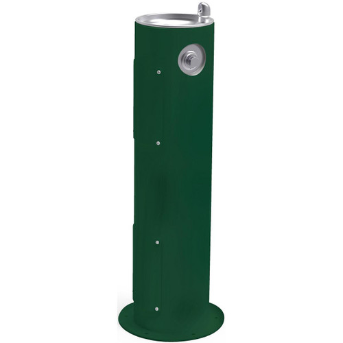 ELKAY  4400FRKEVG Halsey Taylor Endura II Tubular Outdoor Drinking Fountain Pedestal Non-Filtered Non-Refrigerated Freeze Resistant - Evergreen