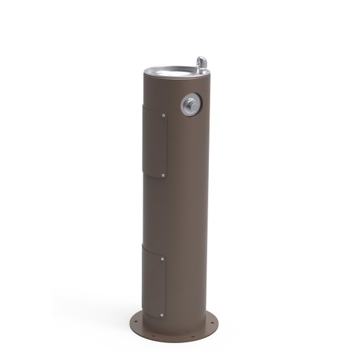 ELKAY  4400FRKBRN Halsey Taylor Endura II Tubular Outdoor Drinking Fountain Pedestal Non-Filtered Non-Refrigerated Freeze Resistant - Brown