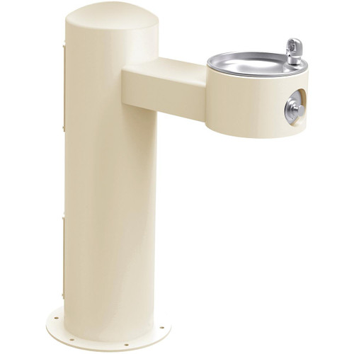 ELKAY  4410FRKBGE Halsey Taylor Endura II Tubular Outdoor Drinking Fountain Pedestal Non-Filtered Non-Refrigerated Freeze Resistant - Beige