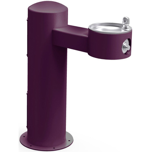 ELKAY  4410FRKPUR Halsey Taylor Endura II Tubular Outdoor Drinking Fountain Pedestal Non-Filtered Non-Refrigerated Freeze Resistant - Purple