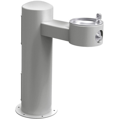 Elkay Outdoor Drinking Fountain Pedestal Non-Filtered, Non-Refrigerated Freeze Resistant - Gray - LK4410FRKGRY