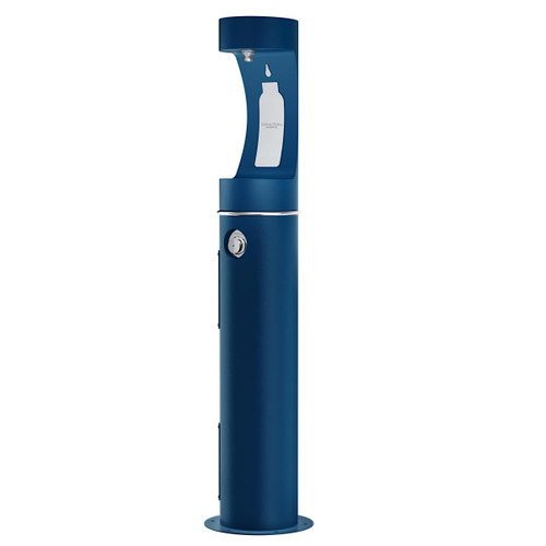 ELKAY  4400BFFRKBLU Halsey Taylor Endura II Outdoor HydroBoost Bottle Filling Station Pedestal Non-Filtered Non-Refrigerated Freeze Resistant - Blue