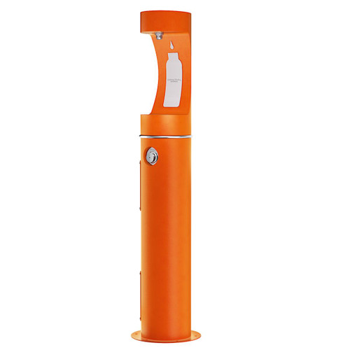 ELKAY  4400BFFRKORN Halsey Taylor Endura II Outdoor HydroBoost Bottle Filling Station Pedestal Non-Filtered Non-Refrigerated Freeze Resistant - Orange