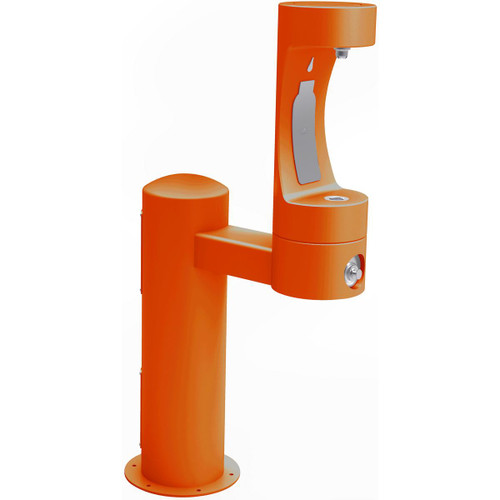 ELKAY  4410BFFRKORN Halsey Taylor Endura II Outdoor HydroBoost Bottle Filling Station Pedestal Non-Filtered Non-Refrigerated FR - Orange