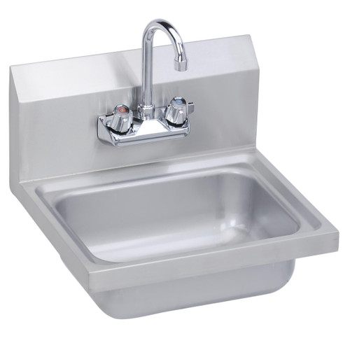 ELKAY  SEHS-17X Stainless Steel 17" x 15" x 11" 20 Gauge Hand Sink with Faucet