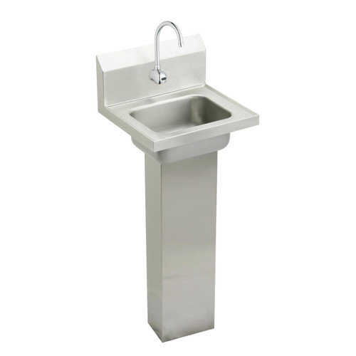 Elkay Stainless Steel 16-3/4" x 15-1/2" x 13", Single Bowl Wall Hung Handwash Sink Kit - CHSP1716SACTMC