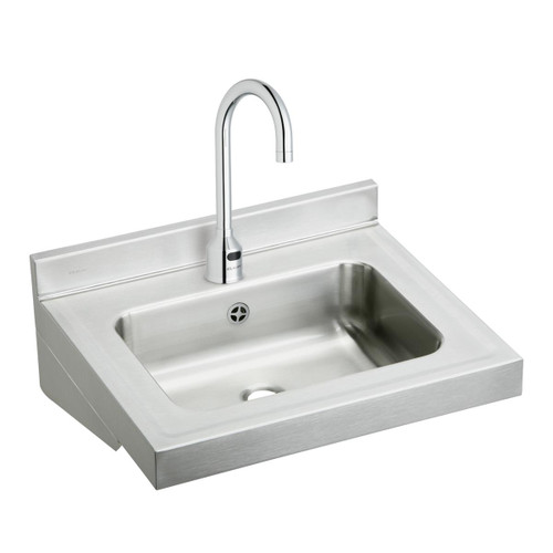 Elkay Stainless Steel 22" x 19" x 5-1/2", Wall Hung Lavatory Sink Kit - ELVWO2219SACC