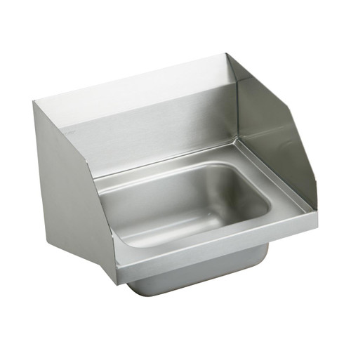 Elkay Stainless Steel 16-3/4" x 15-1/2" x 13", Single Bowl Wall Hung Handwash Sink - CHS1716LRS4